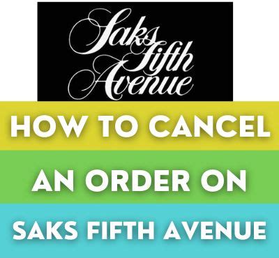 saks fifth avenue shipping|saks fifth avenue cancel order.